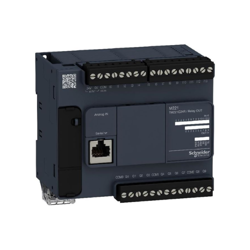 TM221C24R logic controller, Modicon M221, 24 IO, relay