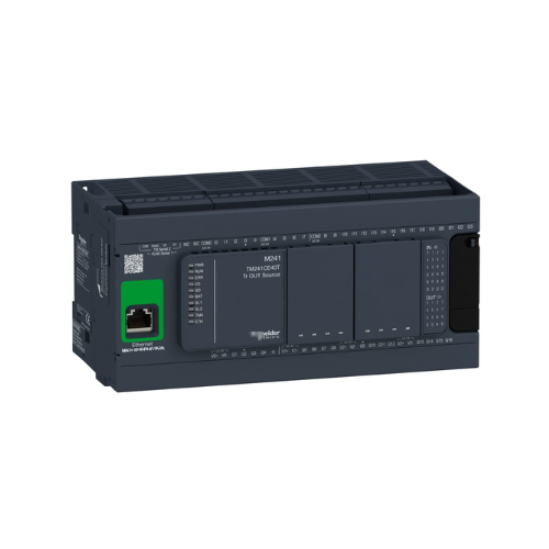 TM241CE40T Schneider Electric logic controller, Modicon M241, 40 IO, transistor, PNP, Ethernet