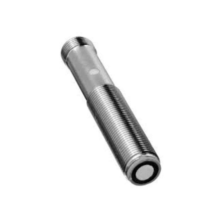 Pepperl+Fuchs UB200-12GM-I-V1 ultrasonic sensor with 15–200 mm range, 4–20 mA output, M12 housing, and IP67 rating for precise distance measurement
