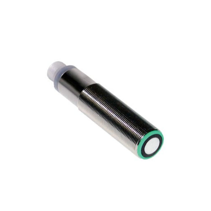 Pepperl+Fuchs UB500-18GM75-E6-V15 ultrasonic sensor, 500 mm analog output, M18 housing, IP67 rated.