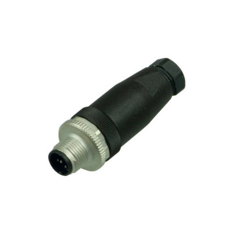 Pepperl+Fuchs V1S-G-BK M12 4-pin straight male connector, PG9, black, IP67-rated