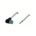 Pepperl+Fuchs V3-WM-5M-PVC M8 3-pin angled female cordset with 5 m PVC cable, IP68 rated, A-coded, for industrial sensor connections.
