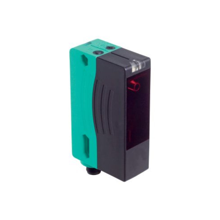 Pepperl+Fuchs VDM28-15-L1-IO/73C/110/122 laser distance sensor, 15 m range, IO-Link, analog and digital outputs, IP67-rated compact housing.