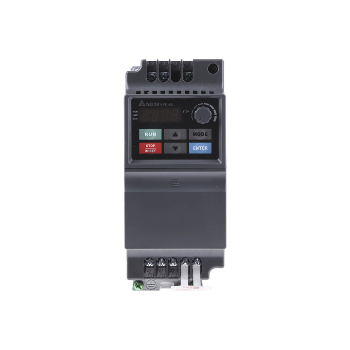 Delta VFD004EL21A Variable Frequency Drive, suitable for industrial applications with robust features.
