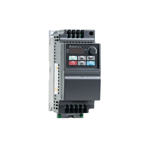 Delta VFD004EL23A variable frequency drive with compact design and reliable performance.