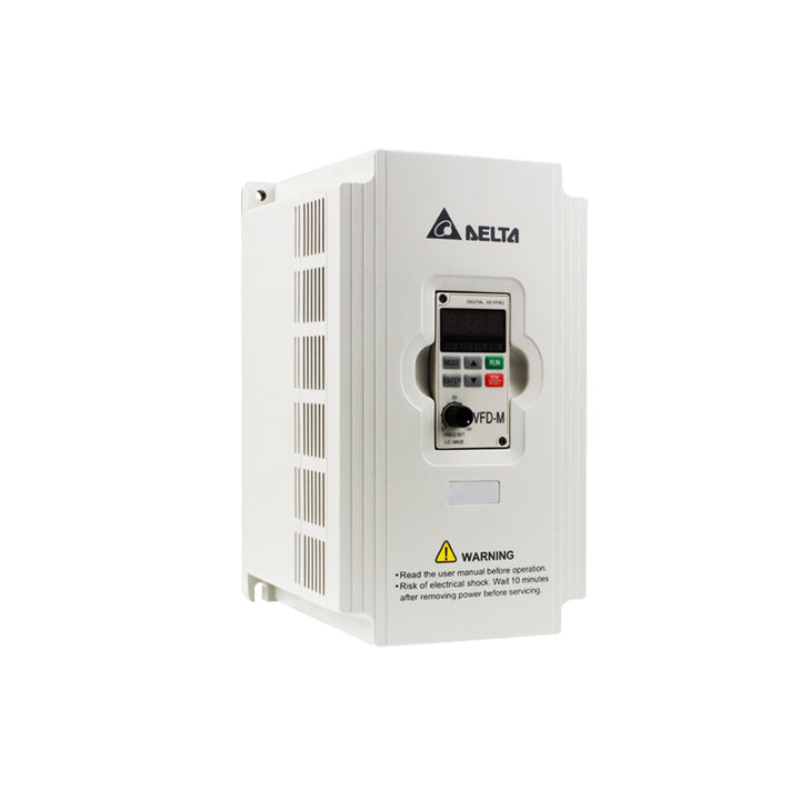 Delta VFD004M21A inverter drive compact design for industrial use with high reliability