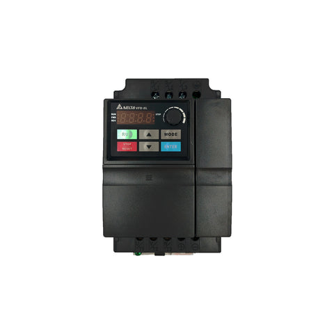 Delta VFD007EL23A VFD ideal for industrial use with high-performance control features.