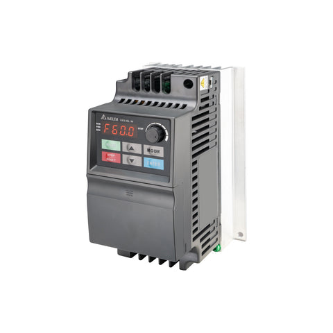 Delta VFD015EL21W motor drive offering efficient control for industrial applications.