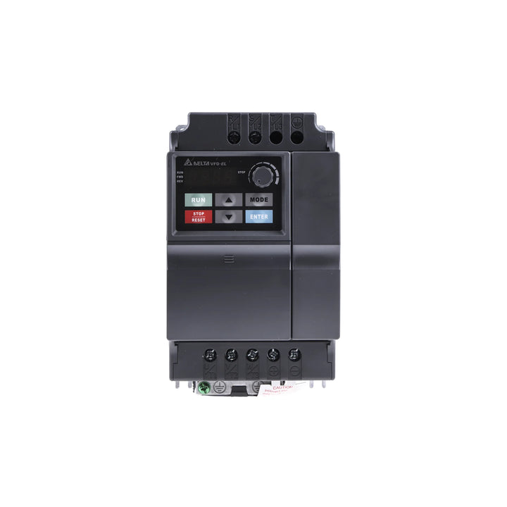 Delta VFD022EL21A variable frequency drive ideal for industrial automation.
