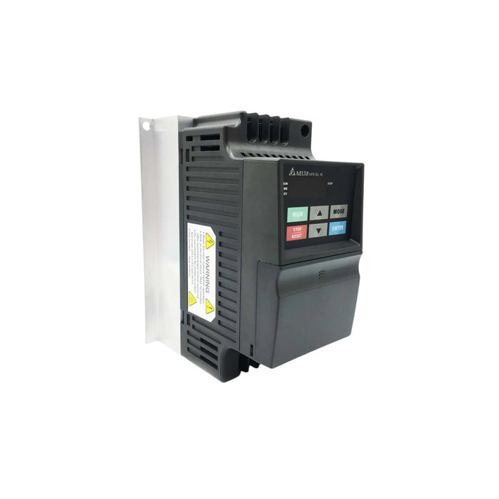 Delta VFD022EL43W 2.2 kW variable frequency drive for 200–240 V industrial motor control applications.
