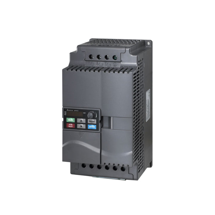 Delta VFD075E43A Frequency Drive, compact and reliable industrial solution.