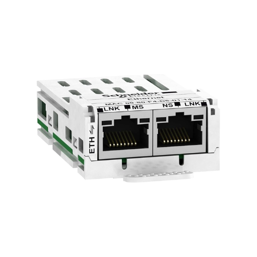 VW3A3616 Módulo de comunicación Schneider Electric Modbus TCP y Ethernet IP, Altivar, 10 a 100Mbps, 2 x conectores RJ45