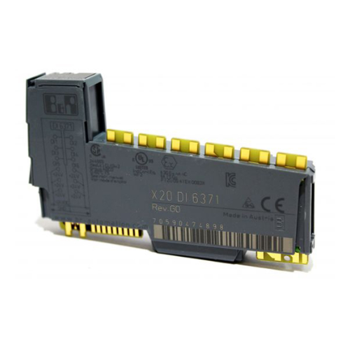 X20DI6371 B&R  high-density digital input module designed for industrial automation, featuring robust isolation technology and fast signal processing capabilities.