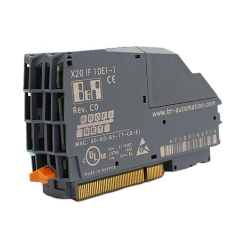 X20IF10E1-1 B&R versatile interface module designed for industrial automation, offering high-speed communication, flexible connectivity, and rugged durability.