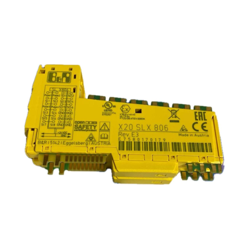 X20SLX806 B&R high-performance, modular PLC designed for industrial automation, offering versatile I/O capabilities and robust construction for reliable operation in demanding environments.