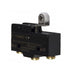 Omron Z-15GW22-B SPDT basic switch with 15A rating, short hinge roller lever actuator, and screw terminals for industrial automation applications.