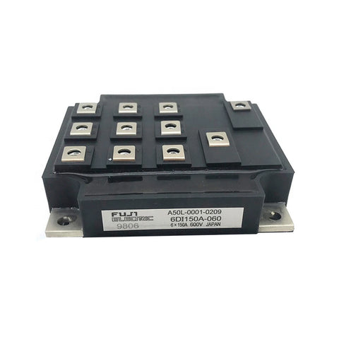 Fuji 6DI150A-060 A50L-0001-0209 IGBT module, 150A 600V, insulated chassis mount for CNC and inverters