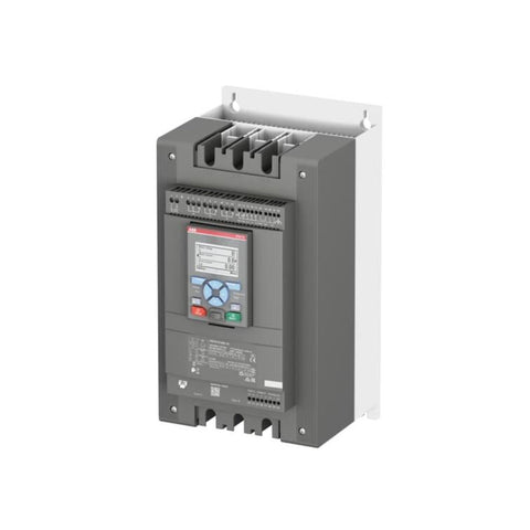 ABB PSTX170-600-70 170 A soft starter with built-in bypass for 3-phase motors, ideal for advanced industrial motor protection and smooth starting.