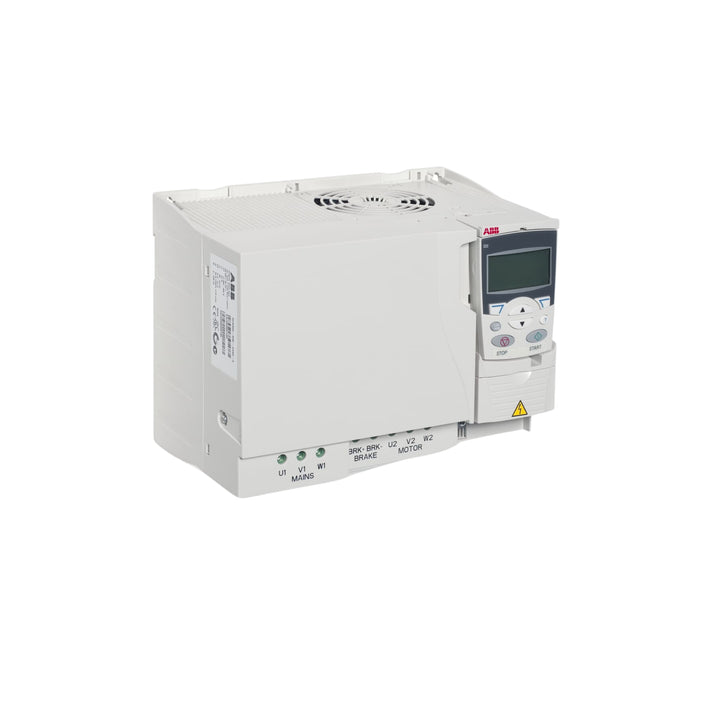 ABB ACS355-03E-44A0-4 22 kW frequency drive, compact IP20 design for 3-phase motor control in industrial automation systems.