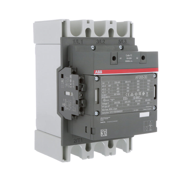 ABB AF265-30-11-13 | Contator, 265A, 3 polos, bobina 100-250 V CA/CC