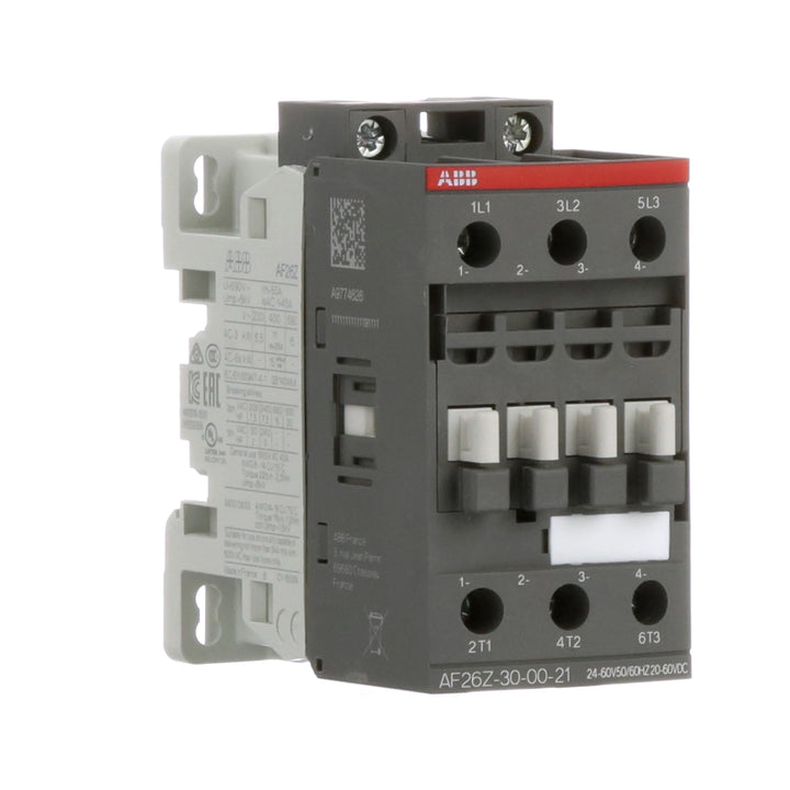 ABB AF26Z-30-00-21 | Contator, 26A, 3 polos, 20-60 V CC Bobina