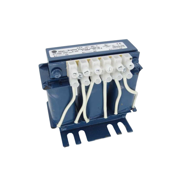 1321-3R4-C Allen-Bradley line reactor, 3-phase, 4A, used for reducing harmonics and protecting motor drive systems