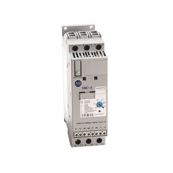 Allen-Bradley 150-C19NBR SMC-3 soft starter, 19A, 3-phase, compact motor controller for reduced voltage starting