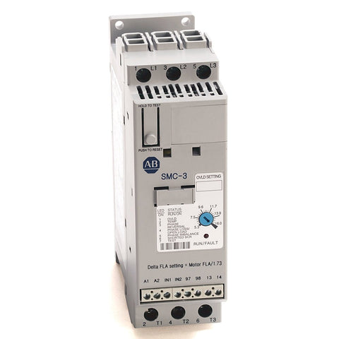 Allen-Bradley 150-C60NBR SMC-3 soft starter, 60A, for reducing inrush current and protecting motors in industrial applications.