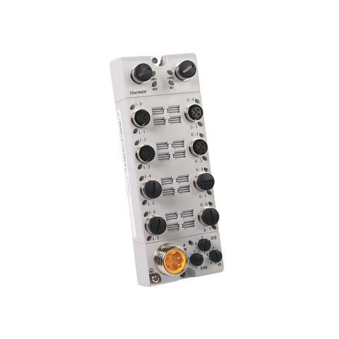 Módulo I/O distribuído Allen-Bradley 1732E-8X8M12DR Ethernet/IP para controle remoto em automação industrial.