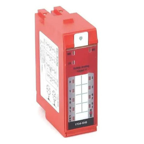 Allen-Bradley 1734-IE4S POINT I/O analog input module, 4-channel, for precise sensor signal control in industrial automation.
