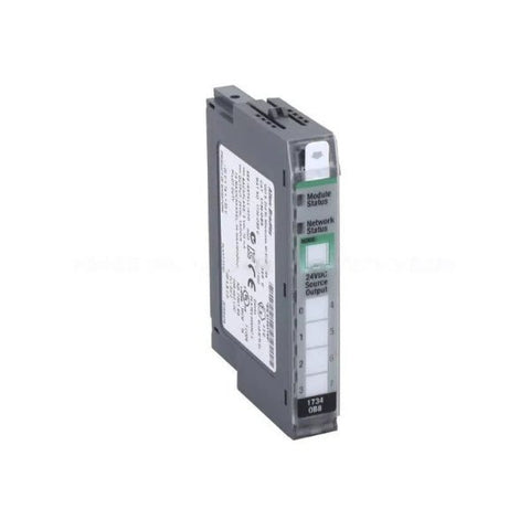 Módulo Allen-Bradley 1734-OB8E de saída digital EtherNet/IP 24VDC, ideal para automação e controle industrial preciso.
