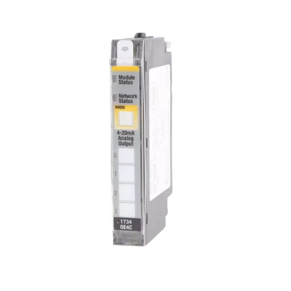 Módulo de saída analógica Allen-Bradley 1734-OE4CK, 4 canais, para sistemas POINT I/O, automação industrial eficiente.