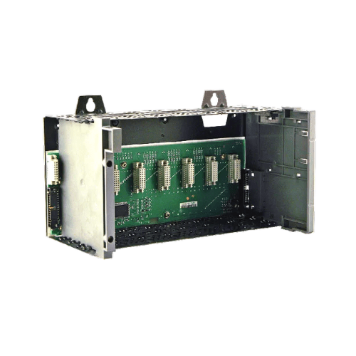Allen-Bradley 1746-A7 SLC 500 7-slot modular chassis for PLC systems, supporting processors, I/O, and communication modules in industrial automation.