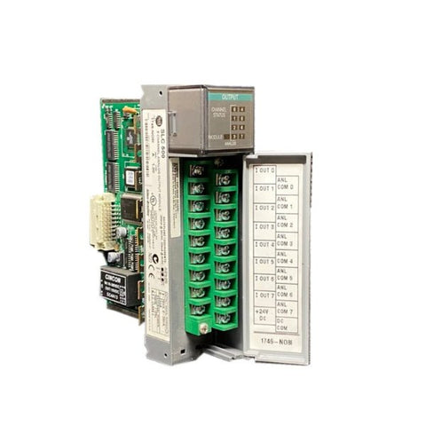 Allen-Bradley 1746-NO8I SLC 500 relay output module, 8-point, 120V AC for industrial automation systems
