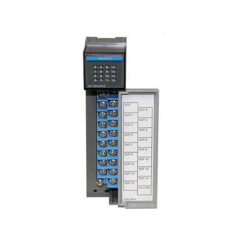 Allen-Bradley 1746-OB16 SLC 500 digital output module, 16-point, 24V DC, for industrial automation systems