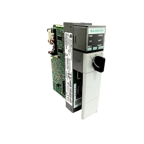 Allen-Bradley 1747-L553 SLC 500 processor, 5-slot, 120V AC, for industrial automation and control systems