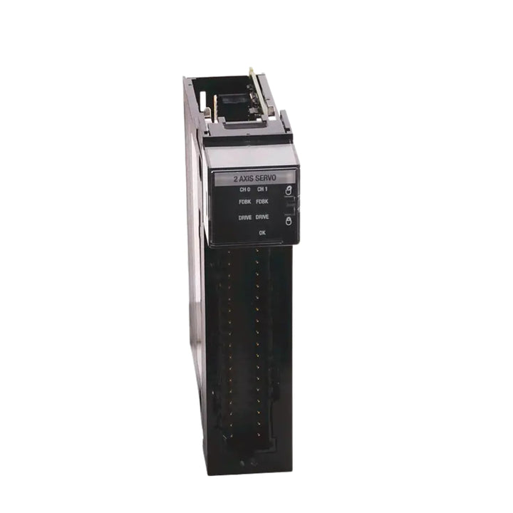 Allen-Bradley 1756-M03SE 3-axis SERCOS servo module for ControlLogix with high-speed fiber-optic interface and motion control support.