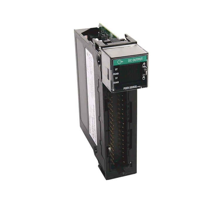 Allen-Bradley 1756-OB16IEF fast 24V DC output module with PWM and peer-to-peer capabilities. 16 isolated outputs for ControlLogix.