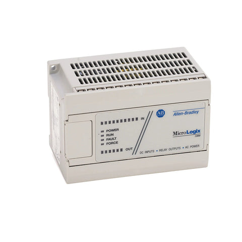 Allen-Bradley 1761-L16BBB MicroLogix 1000 PLC, 16-point controller, compact industrial automation control system.
