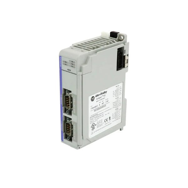 Allen-Bradley 1769-ASCII serial module, 2-channel RS232/RS485/RS422 ASCII communication for CompactLogix and MicroLogix.