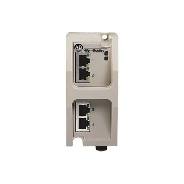 Allen-Bradley 1783-EMS04T Stratix managed Ethernet switch, 4 ports, industrial network connectivity for automation systems