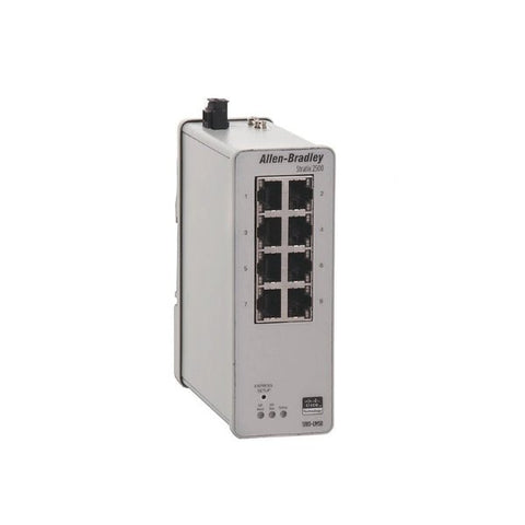 Allen-Bradley 1783-LMS8 Stratix 2000 unmanaged Ethernet switch, 8-port, compact design for industrial networking