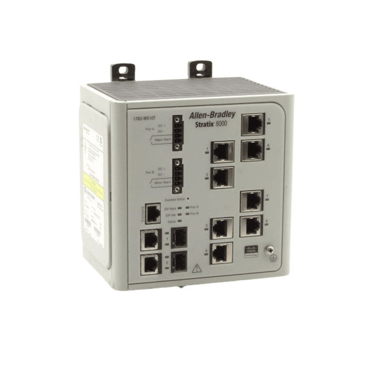 Allen-Bradley 1783-MS10T Stratix 5700 managed switch, 10 ports, for reliable Ethernet connectivity in industrial networks
