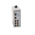 Allen-Bradley 1783-US7T1F Stratix 2000 unmanaged Ethernet switch with 7 RJ45 ports and 1 multimode fiber port. DIN rail mount.