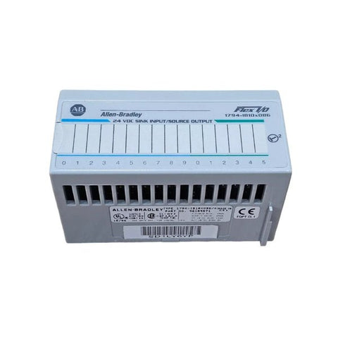 Módulo Allen-Bradley 1794-IB10XOB6 Flex I/O, 10 entradas digitais e 6 saídas, ideal para controle industrial eficiente.