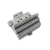 Allen-Bradley 1794-TB3 FLEX I/O terminal block with 16 terminals, screw clamp wiring, and DIN rail mount for modular industrial automation systems.
