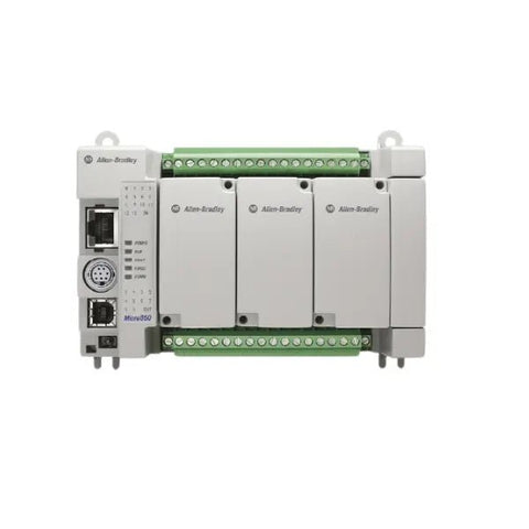 Allen-Bradley 2080-L50E-24QWB Micro820 PLC, 24 I/O, Ethernet-enabled, for compact industrial automation and control systems.