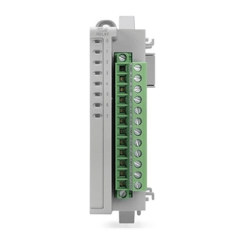Allen-Bradley 2085-IF4 Micro800 module with 4 analog inputs, 16-bit resolution, and support for current and voltage signals in compact control systems.