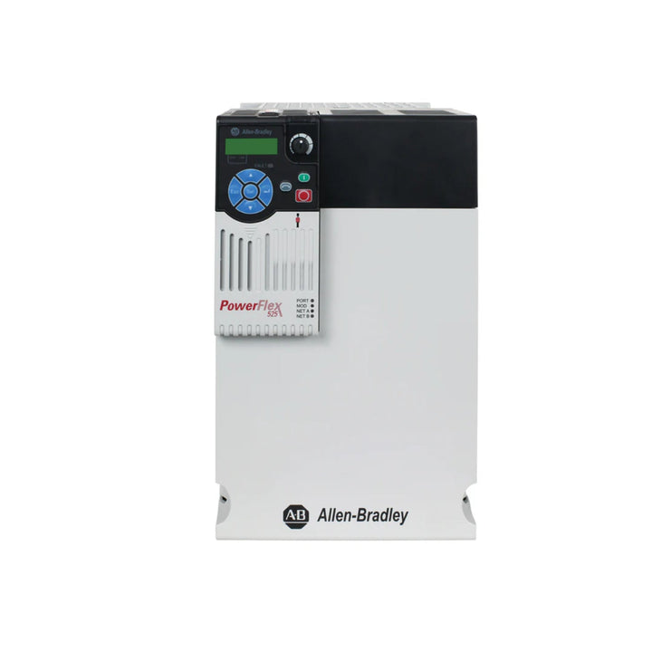 Allen-Bradley 25B-D017N114 PowerFlex 525 AC drive, 7.5 HP, 480V, with EtherNet/IP, for efficient motor speed control.