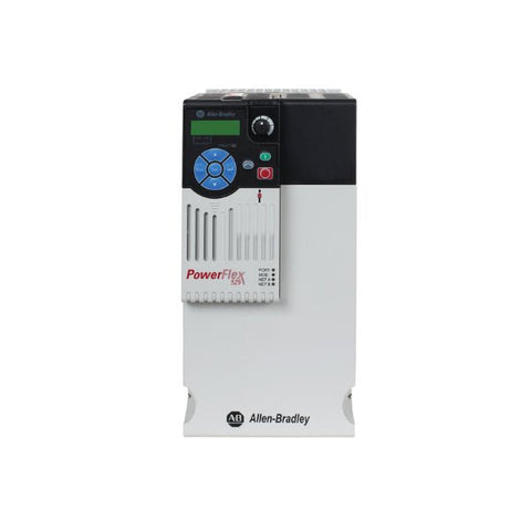 Allen-Bradley 25B-E019N104 PowerFlex 525 AC drive, 7.5 HP, 480V, EtherNet/IP, for compact motor control in industrial automation.